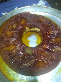 Una foto de Torta invertida de manzanas