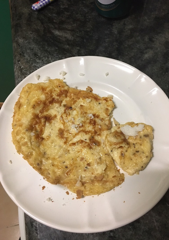 Una foto de Tortilla con pimienta y especias jugosa