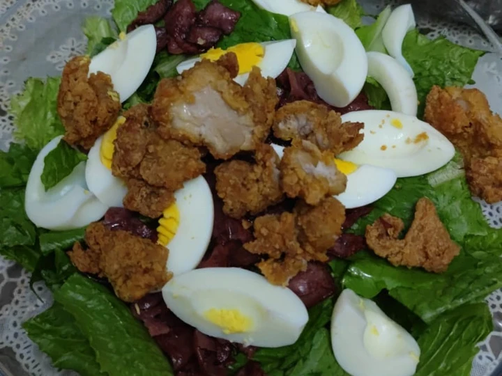 Langkah Mudah untuk Membikin Resep Chicken karage caesar salad yang Sempurna Anti Ribet, Menggugah Selera