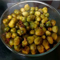 A picture of My Bacon & Maple Syrup Roasted Sprouts.