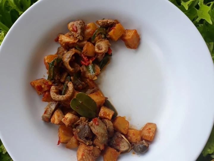 Cara Gampang Membikin Resep Sambal ati,kentang,ayam yang Bikin Ngiler Anti Ribet, Mantap