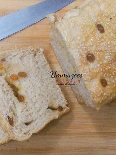 A picture of Homemade Butter and Raisin Bread.