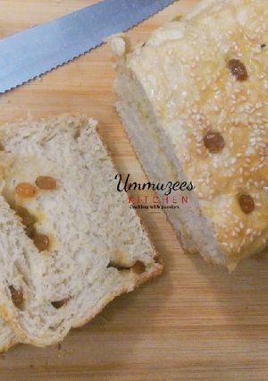 A picture of Homemade Butter and Raisin Bread.