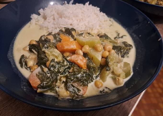 Recette Curry de pois chiche avec du riz et autres recettes