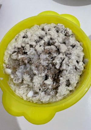 Foto resep Nasi Tim Daging Sapi! (Resep MPASI 8m +)