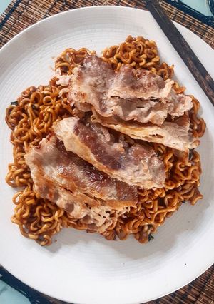 Foto resep Jjapaguri/Chapaguri Noodle wit Beef Brisket