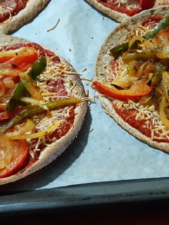 Una foto de Falsa pizza de verduras