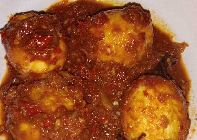 Telor balado enak sedap