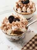 Chocolate Bread Tiramisu| leftover roti tawar coklat