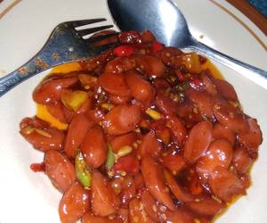 Cara Cepat Sosis sapi saus pedas manis Paling Enak Cara Cepat Sosis sapi saus pedas manis Paling Enak