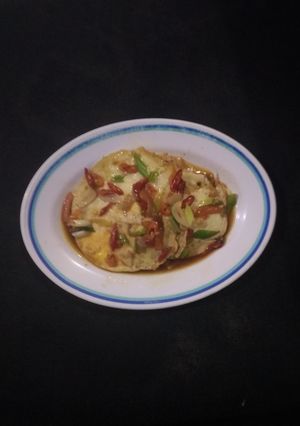 Foto resep Telur ceplok saus tiram simple