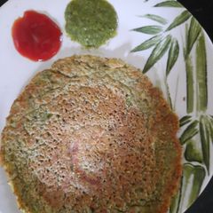 Green moong dal chilla A picture of Green moong dal chilla.