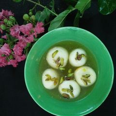 A picture of Homemade Spongy Rasgulla.