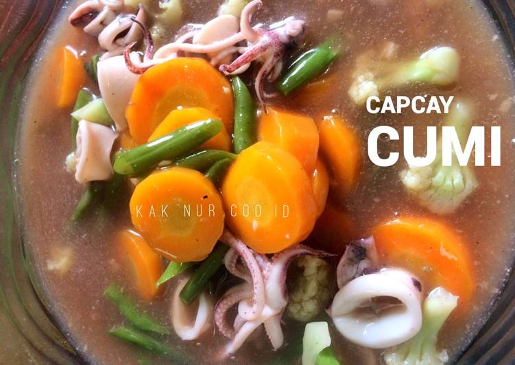 Resep Cap cay cumi Lezat