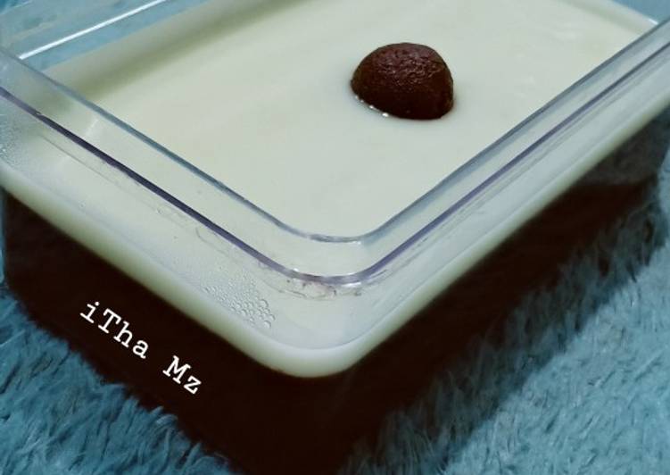 Cara Masak Puding coklat with vla vanilla, Sempurna