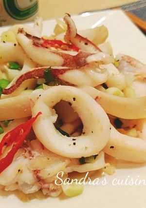 檸檬椒鹽中卷(無油料理) 的食譜成品照片