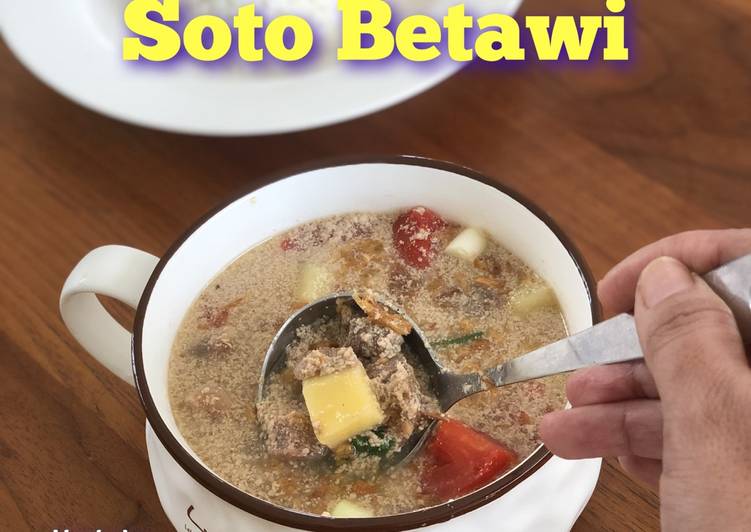 Soto betawi (santan+susu)
