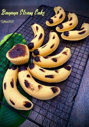 Foto resep Banana steam cake
