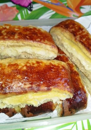 A picture of My Swiss Brioche Buns with Homemade Pastry Cream.