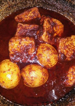 Foto resep Telur Tahu Masak Habang (Banjar)