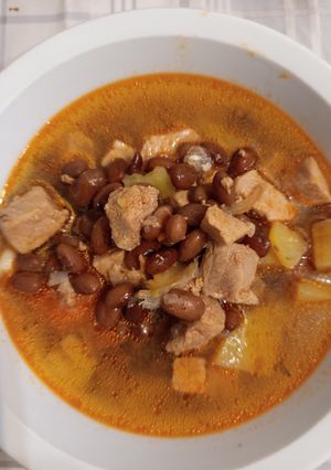 Bohnensuppe recept fotója