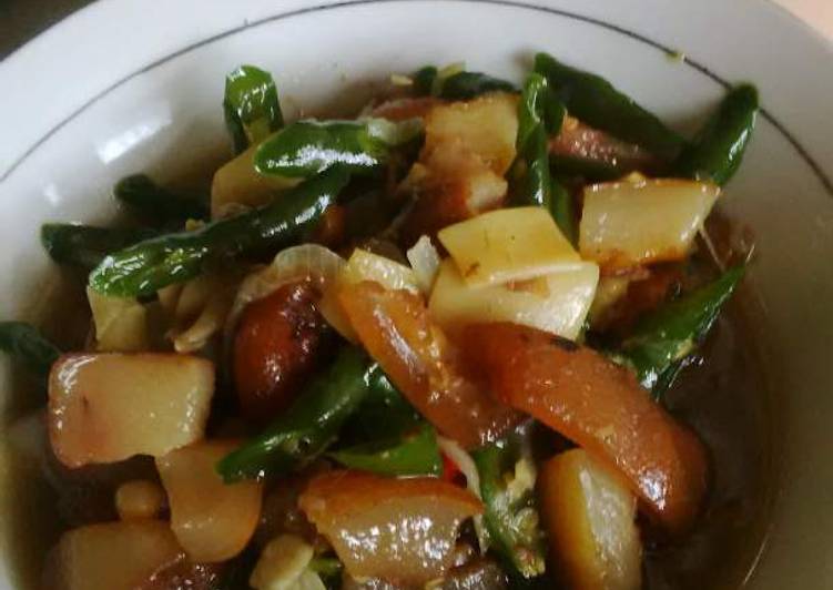 Recipe: Perfect kikil cabai ijo saos tiram super yummy...