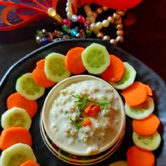 A picture of Raw Banana Raita.