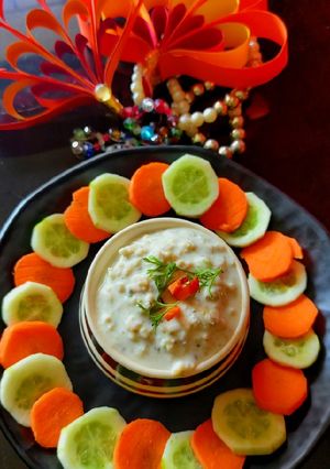 A picture of Raw Banana Raita.