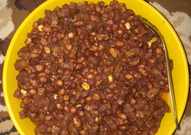 Resep Sambel tempe &amp; kacang goreng Anti Gagal