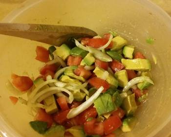 Ready to Serve Tomato Avocado Salad in honey lime dressing Very Delicious