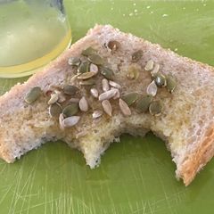 A picture of Simple sourdough bread brekkie.