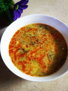 صورة لوصفة شوربة كوسا بالزبادي