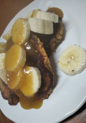 Una foto de Hotcake de avena y banana