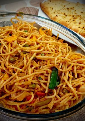 A picture of Vegetable Chowmein.