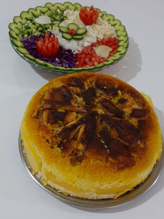 عکسی از دستور ته انداز مرغ