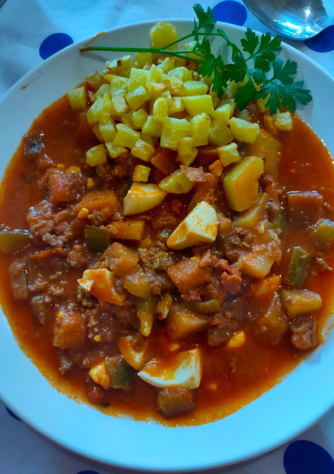Una foto de Pisto Serrano al estilo de mi madre