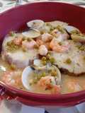 Medallones de merluza en salsa verde