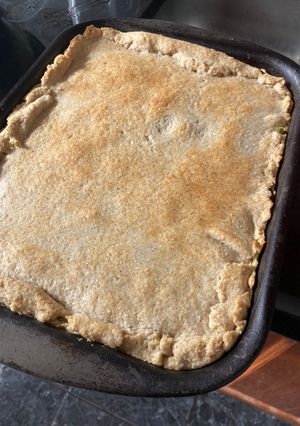 Una foto de Torta de verduras y masa integral