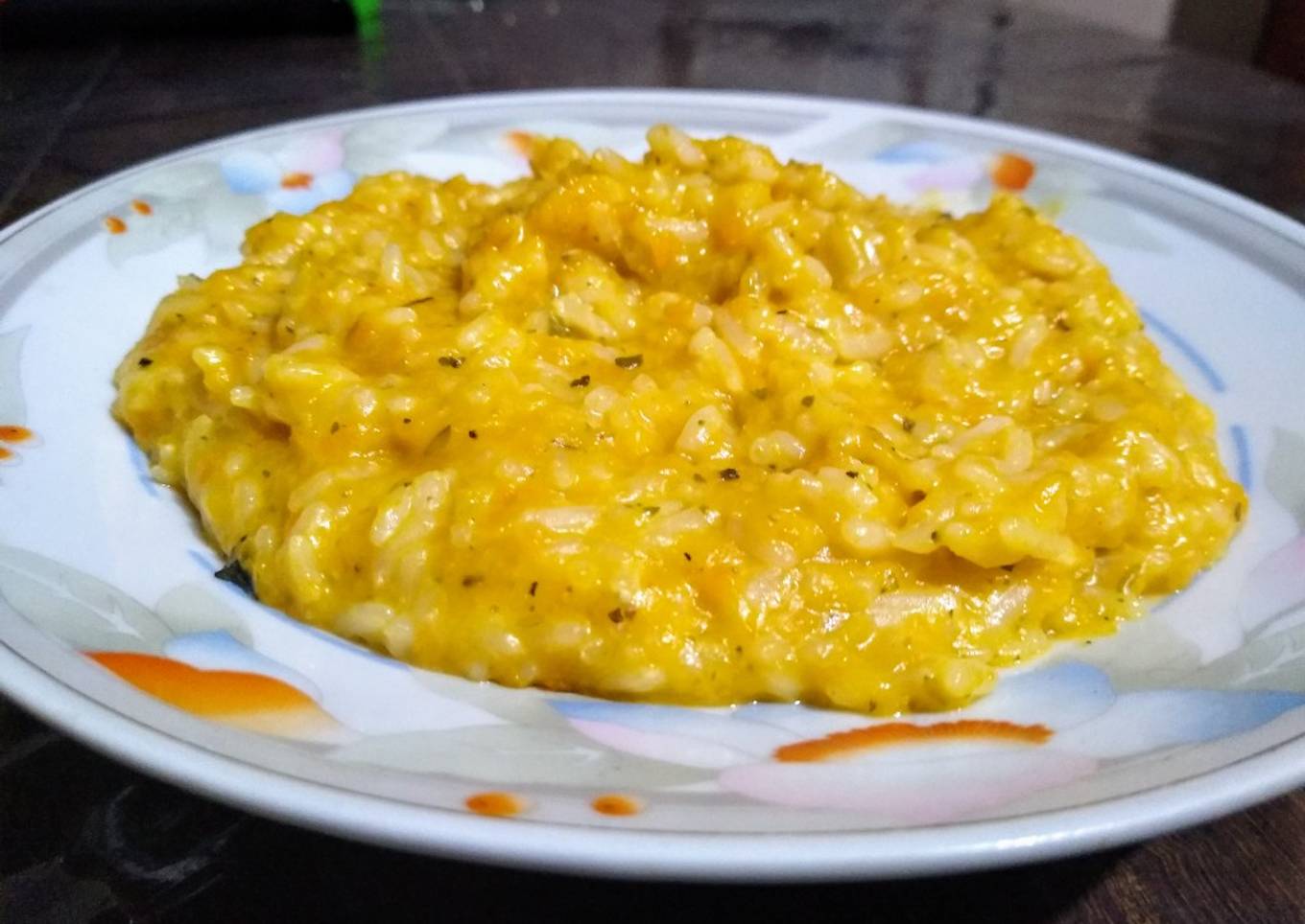 Risotto de calabaza y zanahoria