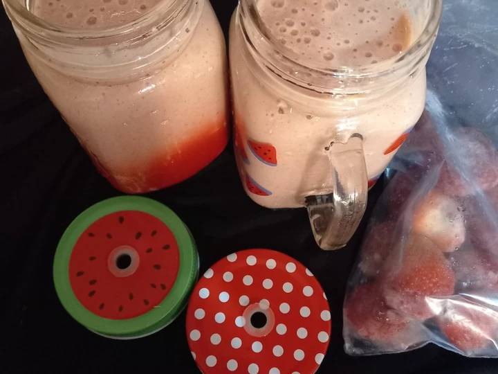 Easy Steps to Prepare Strawberry 🍓 banana smoothie the So Delicious Appealing