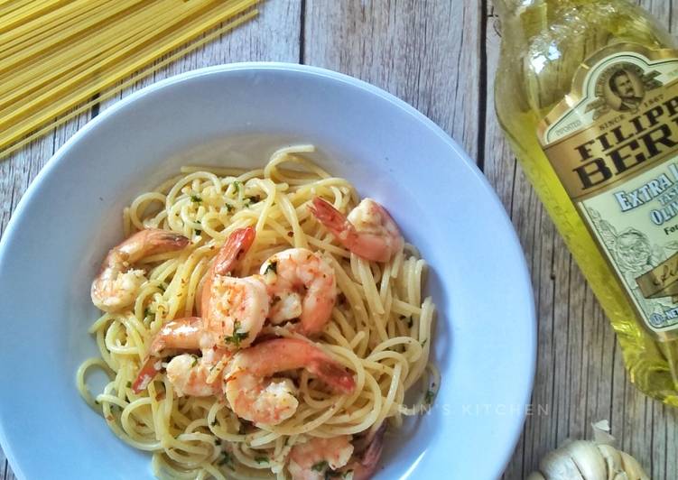 Bagaimana Membuat Garlic Shrimp Spaghetti, Menggugah Selera
