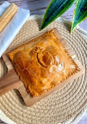 A picture of Hawaiian Empanada in the Air Fryer - Cooksnap Marathon.