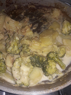 Una foto de Brócoli con papas a la crema