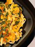 Tagliatelle con i gamberetti