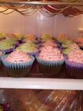 Cupcakes con relleno de crema de leche