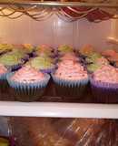 Cupcakes con relleno de crema de leche