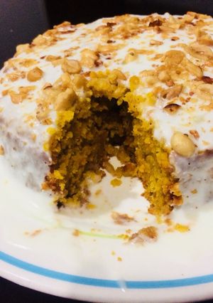 Una foto de Torta de zanahoria (con harina de avena)