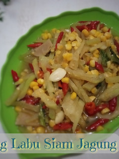 Foto resep Oseng labu siam jagung