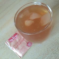 A picture of Cinnamon iced tea #Authormarathon.