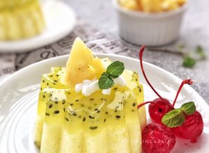 Foto resep Puding Selasih Nenas